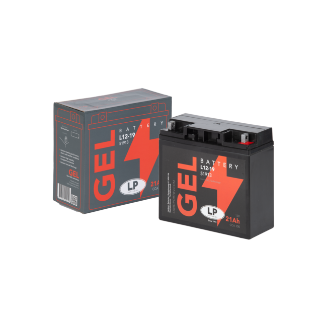 Landport (LP) L12-19 motor GEL accu 12 volt 21,0 ah (51913 - G12-19)