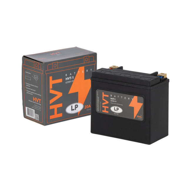 Landport (LP) HVT-1 Harley accu AGM 12 volt 20 ah (MH HVT-1) met de + rechts voor