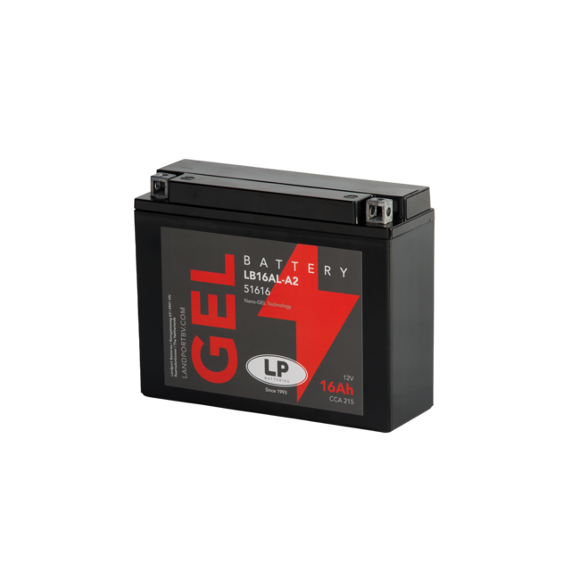 Landport (LP) LB16AL-A2 motor GEL accu 12 volt 16,0 ah (51616 - GB16AL-A2)