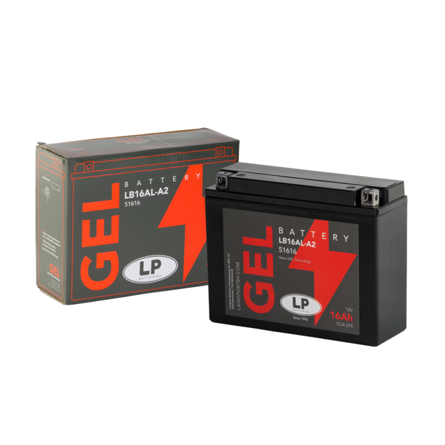 Landport (LP) LB16AL-A2 motor GEL accu 12 volt 16,0 ah (51616 - GB16AL-A2)