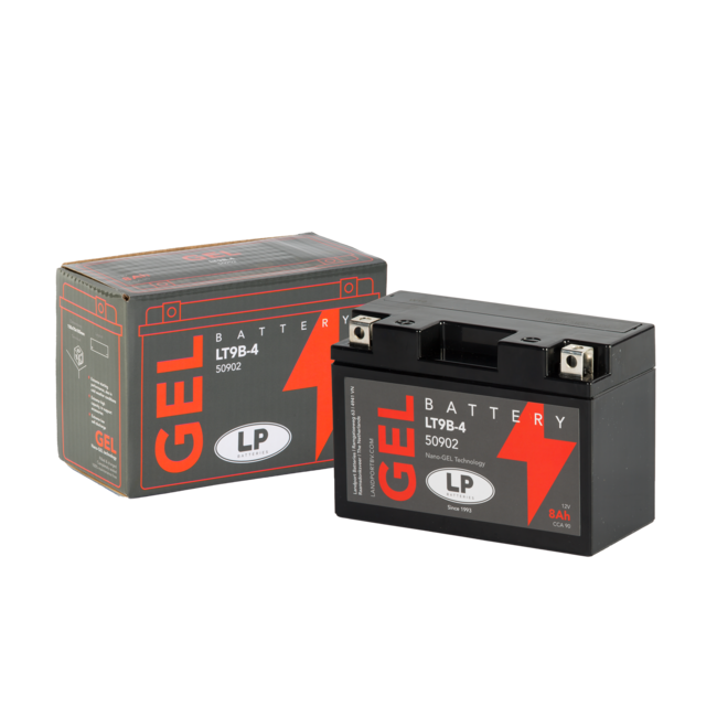 Landport (LP) LT9B-4 motor GEL accu 12 volt 8,0 ah (50902 - GT9B-4)