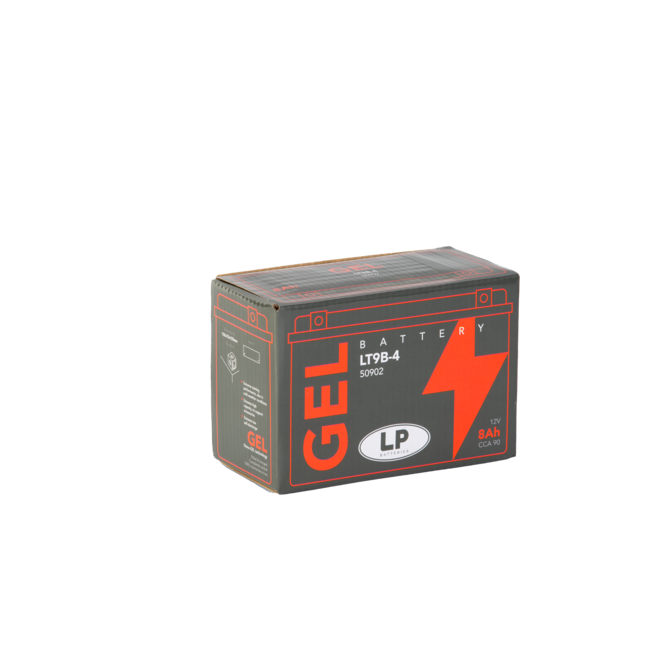 Landport (LP) LT9B-4 motor GEL accu 12 volt 8,0 ah (50902 - GT9B-4)