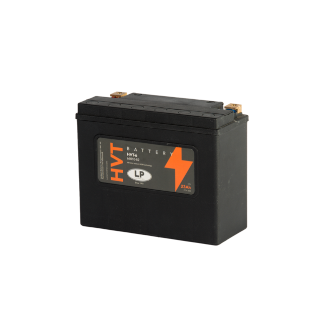 Landport (LP) HVT-6 Harley accu AGM 12 volt 23 ah (MH HVT-6) met de + rechts voor