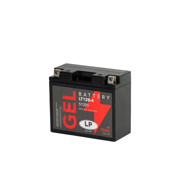 Landport (LP) LT12B-4 motor GEL accu 12 volt 10,0 ah (51201 - GT12B-4)