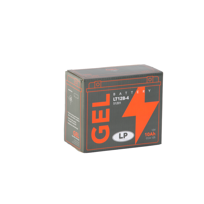 Landport (LP) LT12B-4 motor GEL accu 12 volt 10,0 ah (51201 - GT12B-4)