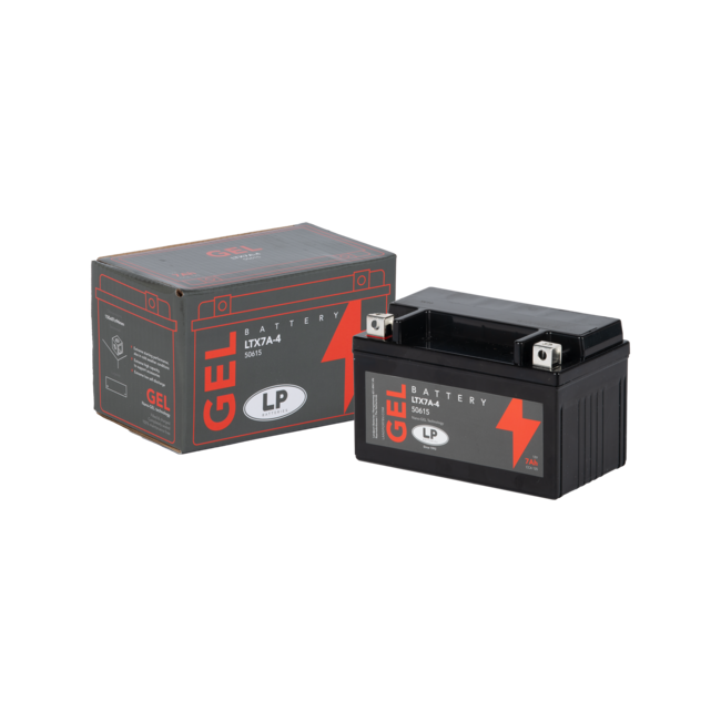 Landport (LP) LTX7A-4 motor GEL accu 12 volt 7,0 ah (50615 - GTX7A-4)