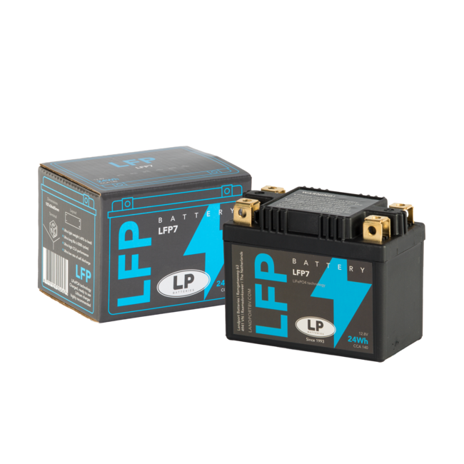 Landport (LP) LFP7 12 volt 24,0 Wh ﻿Lithium LiFePO4 accu