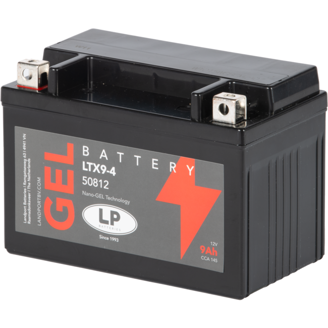 Landport (LP) LTX9-4 motor GEL accu 12 volt 9,0 ah (50812 - GTX9-4)