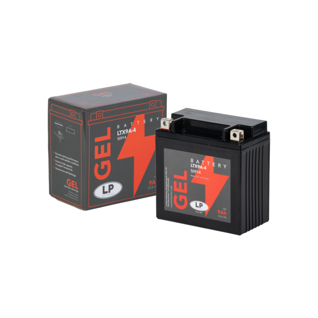 Landport (LP) LTX9A-4 motor GEL accu 12 volt 9 ah (50914 - GB9B)