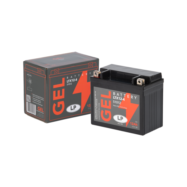Landport (LP) LTX12-4 motor GEL accu 12 volt 12,0 ah (51012 - GTX12-4)