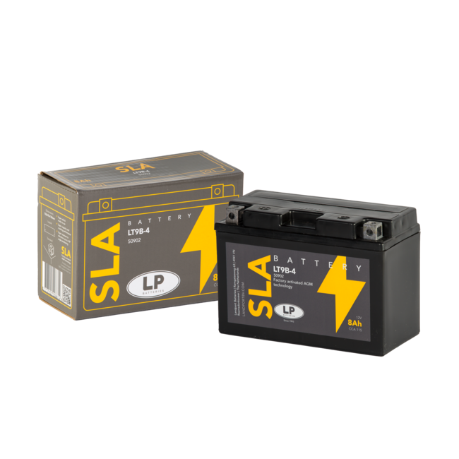 Landport (LP) SLA LT9B-4 Motor accu 12 volt 8,0 ah (50902 - YT9B-4)