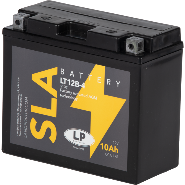 Landport (LP) SLA LT12B-4 Motor accu 12 volt 10,0 ah (51201 - YT12B-4)