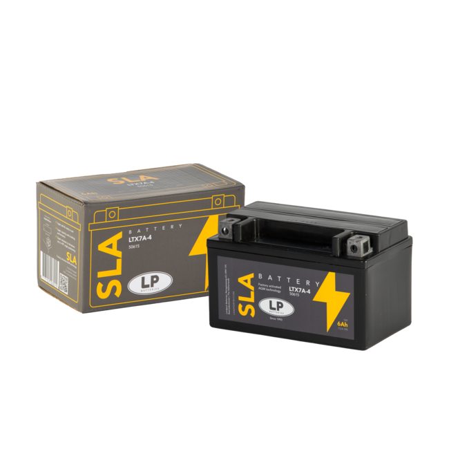Landport (LP) LTX7A-4 (SLA 12-6) Motor accu 12 volt 6,0 ah (50615 - YTX7A-4)