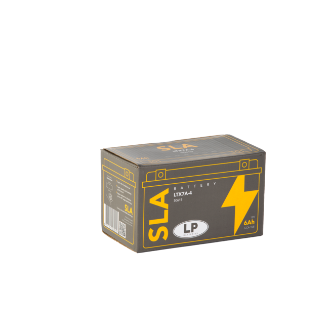 Landport (LP) LTX7A-4 (SLA 12-6) Motor accu 12 volt 6,0 ah (50615 - YTX7A-4)