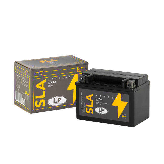 Landport (LP) LTX9-4 (SLA 12-8) Motor accu 12 volt 8,0 ah (50812 - YTX9-4)
