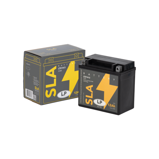 Landport (LP) SLA LTX14-3 motor accu 12 volt 12 ah (51205 - YTX14-3)