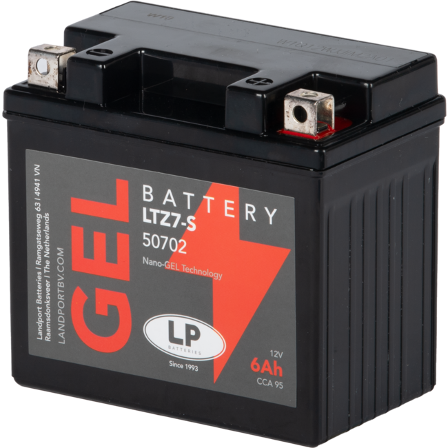 Landport (LP) LTZ7-S motor GEL accu 12 volt 6,0 ah (50702 - GTZ7-S)