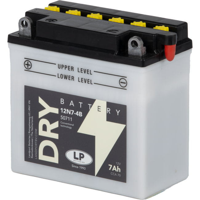Landport (LP) 12N7-4B motor accu 12 volt 7,0 ah (50711 - MD 12N7-4B)