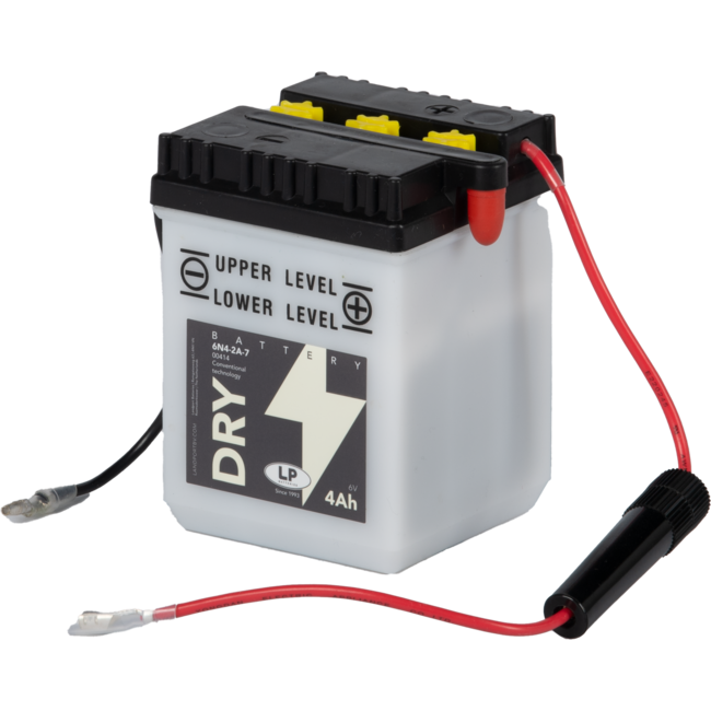 Landport (LP) 6N4-2A-7 motor accu 6 volt 4,0 ah (00414 - MD 6N4-2A-7)