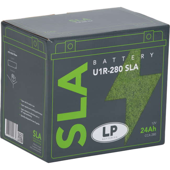 Landport (LP) SLA U1R-280 grasmaaier / motor accu 12 volt 24 ah (LS U1R-280 SLA)