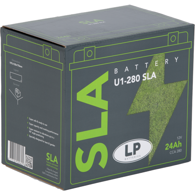 Landport (LP) SLA U1-280 grasmaaier / motor accu 12 volt 24 ah (LS U1-280 SLA)