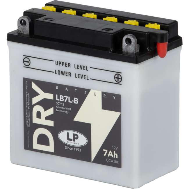 Landport (LP) LB7L-B motor accu 12 volt 7,0 ah (50712 - YB7L-B)