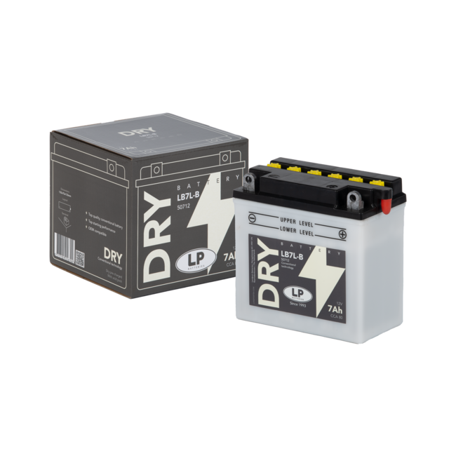 Landport (LP) LB7L-B motor accu 12 volt 7,0 ah (50712 - YB7L-B)