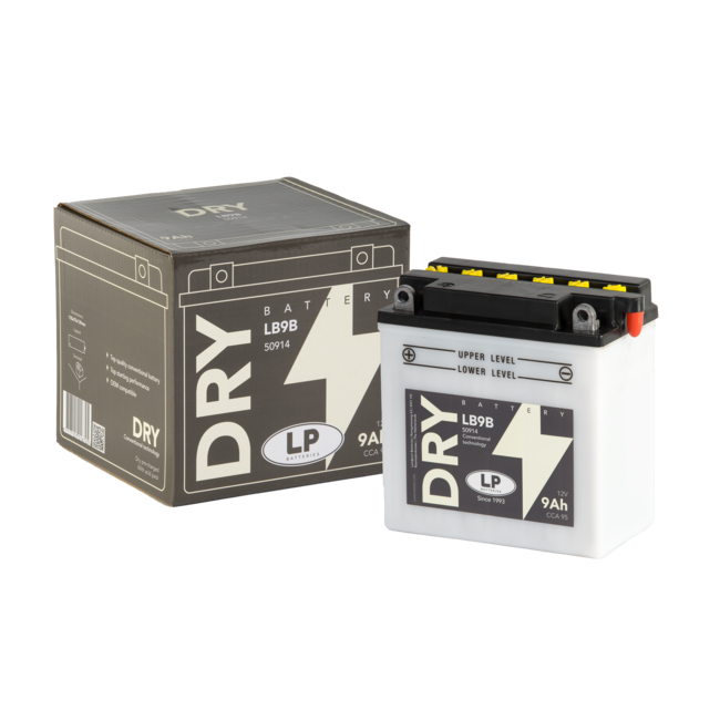 Landport (LP) LB9B motor accu 12 volt 9,0 ah (50914 - YB9B)