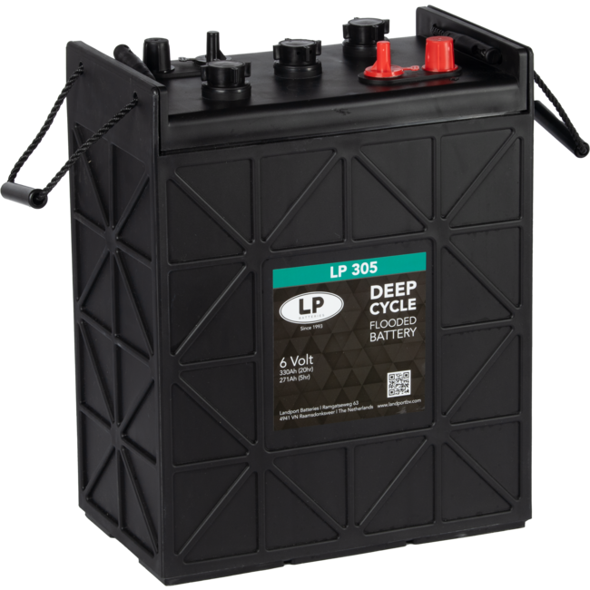 Landport (LP) Deep Cycle accu 6 volt 330 ah type DC LP 305
