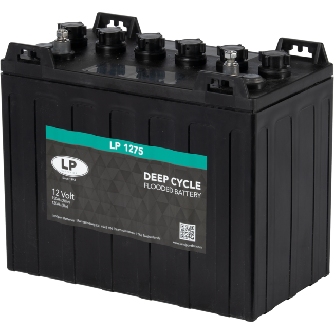 Landport (LP) Deep Cycle accu 12 volt 150 ah Type DC LP 1275