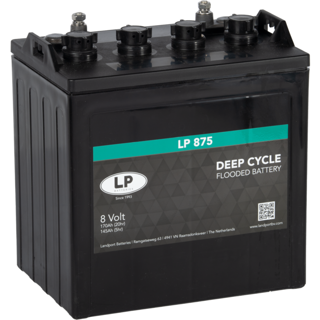 Landport (LP) Deep Cycle accu 12 volt 150 ah Type DC LP 1275