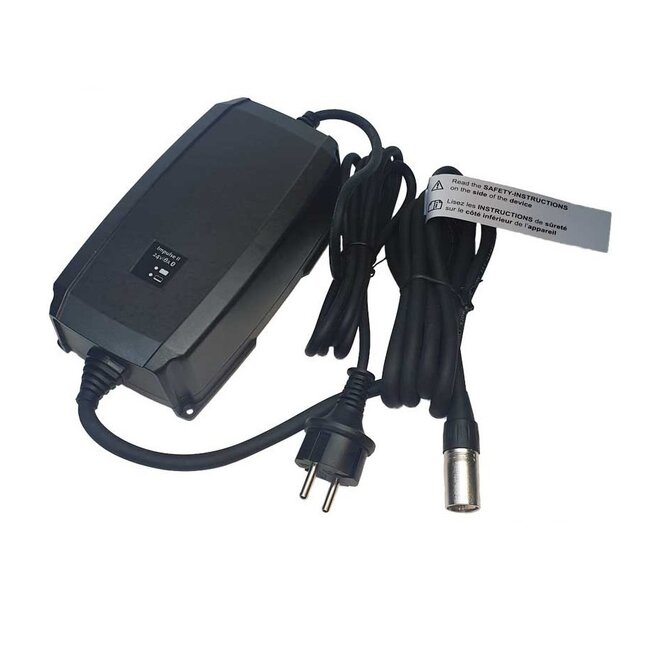 Landport (LP) 2x EVX12-100 accu's 12 volt 100 ah + IMPULS II acculader 24v 8A