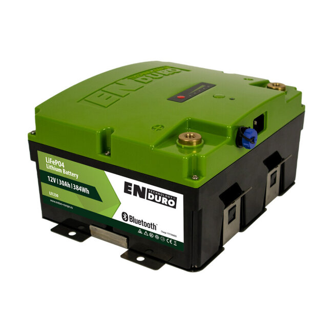 Enduro Lithium LI1230BT 12v 30A LiFePO4 accu met Bluetooth en acculader