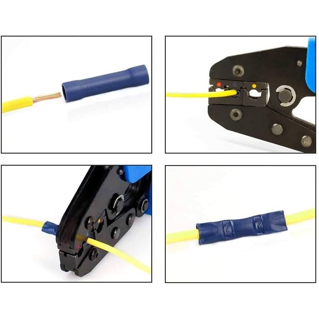 Tirex automotive Stootverbinder ROOD geïsoleerd met venster, kabeldikte 0,5 - 1,5 mm²