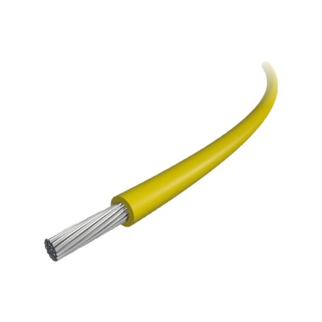 Oceanflex Montagekabel 10 meter - GEEL - 1,5 mm² dunwandig vertind