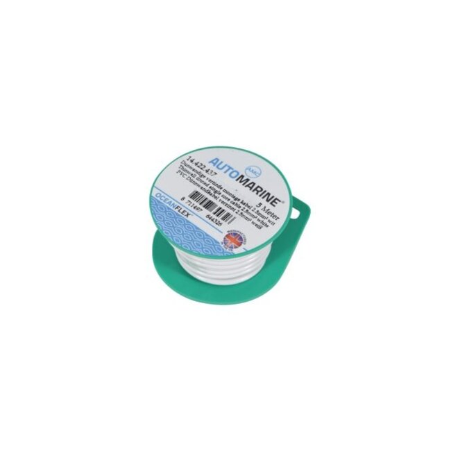 Oceanflex Montagekabel 5 meter - WIT - 2,5 mm² dunwandig vertind