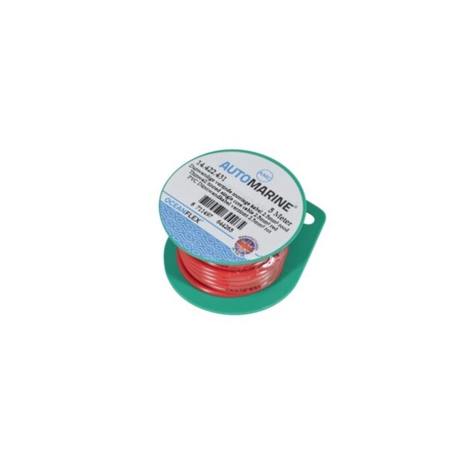 Oceanflex Montagekabel 5 meter - ROOD - 2,5 mm² dunwandig vertind