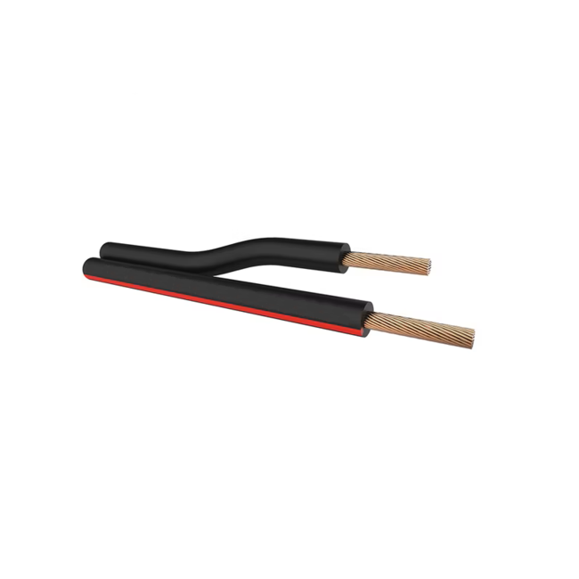 AMC Speakerkabel 8 meter - zwart/zwart-rood - 0,75 mm²