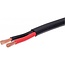 Oceanflex Platte PVC kabel 30 meter - ZWART - 2 x 1,50 mm² met rood/zwarte ader