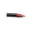 AMC Platte PVC kabel - ZWART - 2 x 0,75 mm² met rood/zwarte ader