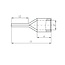 Intercable Stift kabelschoen voor kabel 25 mm²