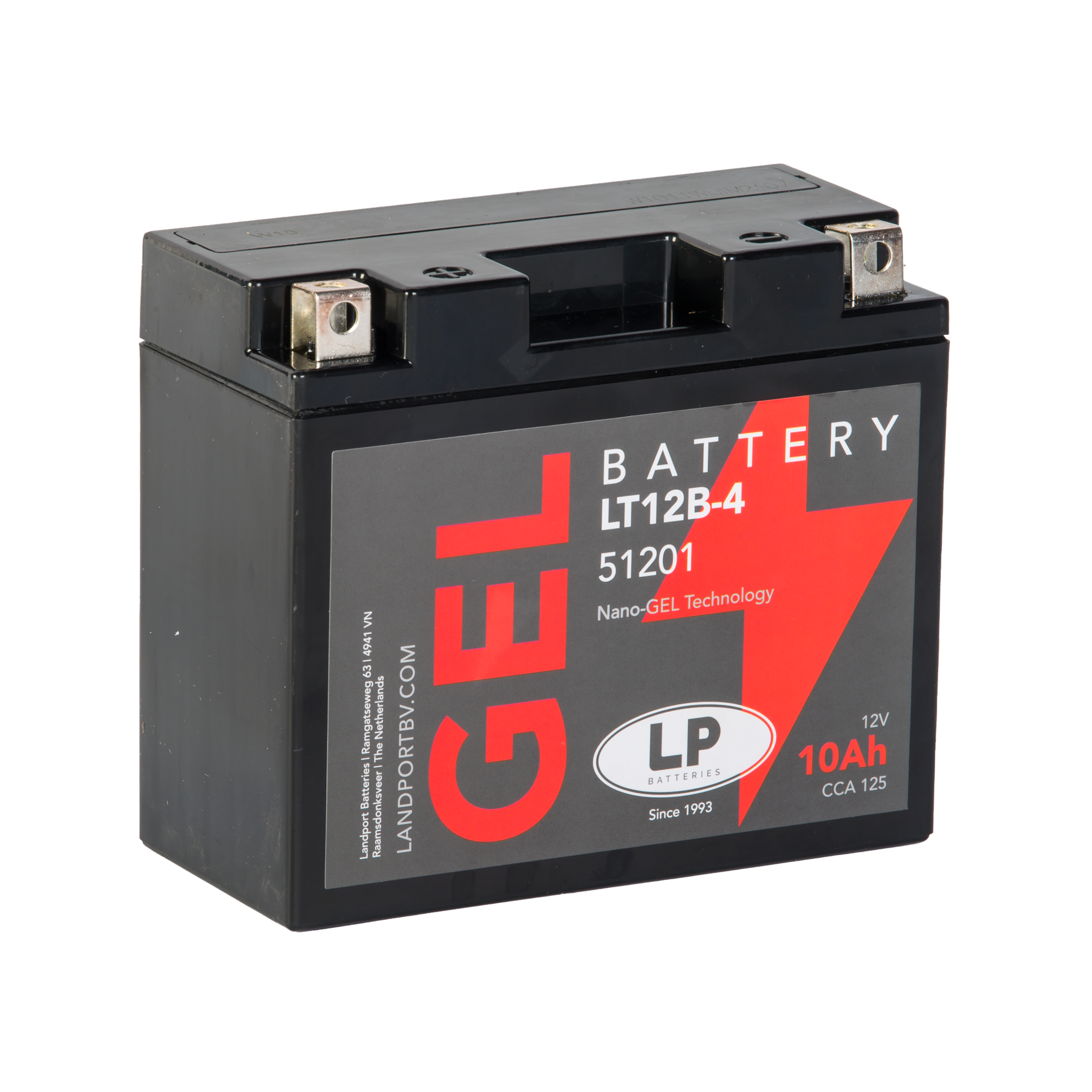 M LT12B-4 motor GEL accu 12 volt 10 ah (51201 - GT12B-4