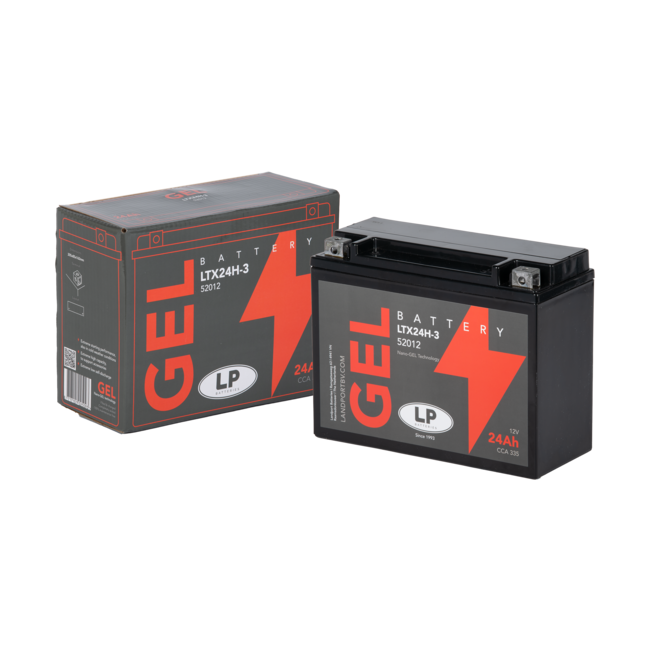 Landport (LP) LTX24H-3 motor GEL accu 12 volt 24,0 ah (52012 - G50N18LA2)