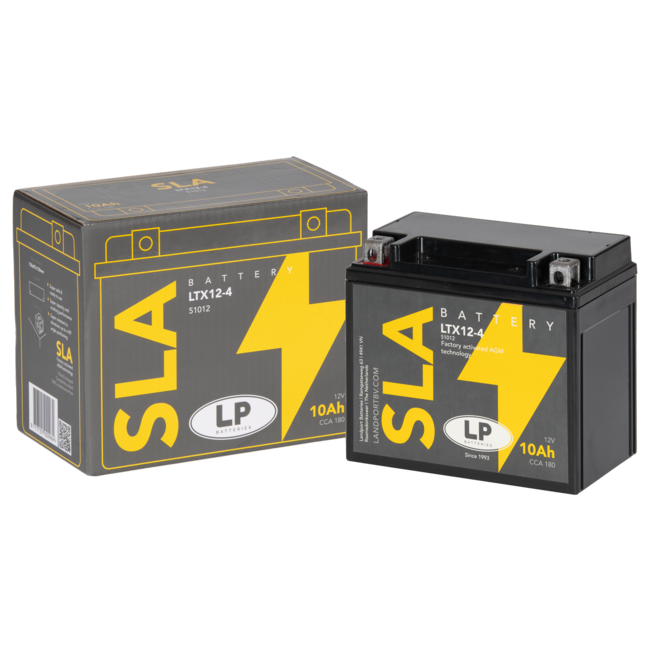 Landport (LP) SLA LTX12-4 (SLA 12-10) Motor accu 12 volt 10,0 ah (51012 - YTX12-4)