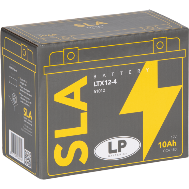 Landport (LP) SLA LTX12-4 (SLA 12-10) Motor accu 12 volt 10,0 ah (51012 - YTX12-4)