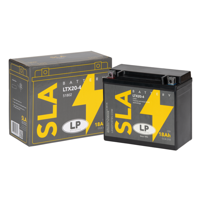 Landport (LP) SLA LTX20-4 motor accu 12 volt 18 ah (51802 - YTX20-4)