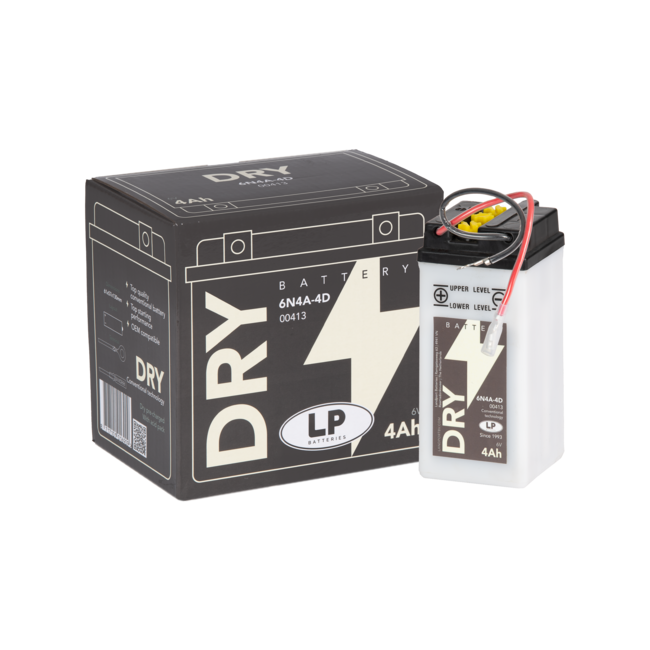 Landport (LP) 6N4A-4D motor accu 6 volt 4,0 ah (00413 - MD 6N4A-4D)