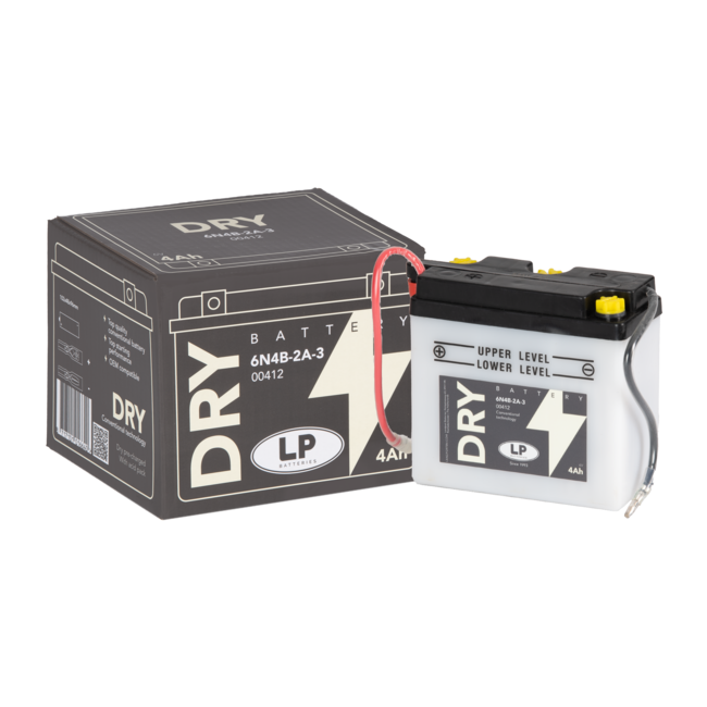 Landport (LP) 6N4B-2A-3 motor accu 6 volt 4,0 ah (00412 - MD 6N4B-2A-3)