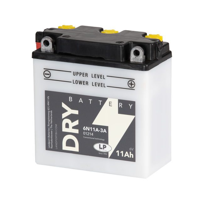 Landport (LP) 6N11A-3A motor accu 6 volt 11,0 ah (01214 - MD 6N11A-3A)