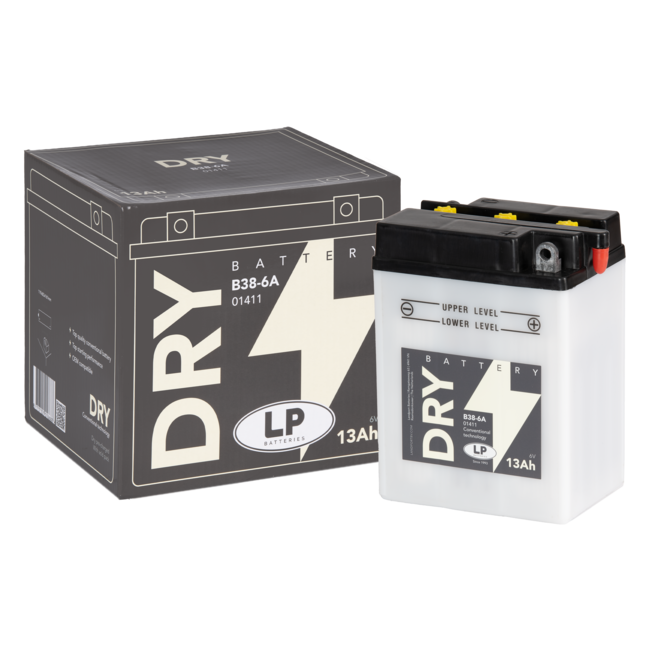 Landport (LP) B38-6A motor accu 6 volt 13,0 ah (01411 - MD B38-6A)